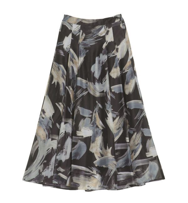 ELENDEEK「PAINTING PATTERN FLARE SK」|スカート|