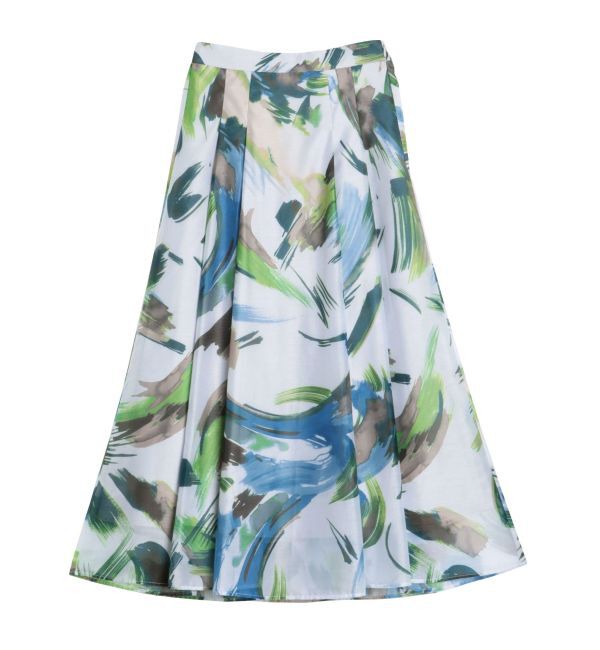 ELENDEEK「PAINTING PATTERN FLARE SK」|スカート|