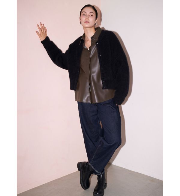 ELENDEEK「CN RACCOON MIX BZ」|カーディガン|