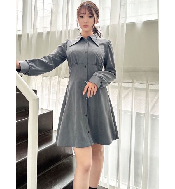 RESEXXY「コルセットシャツワンピース」|ワンピース|