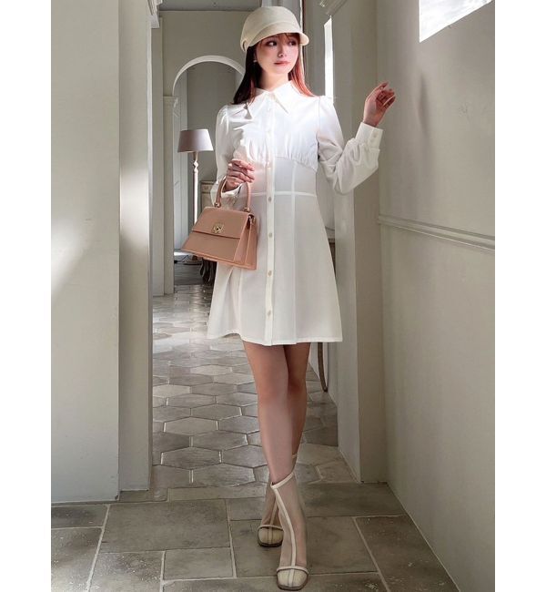 RESEXXY「コルセットシャツワンピース」|ワンピース|