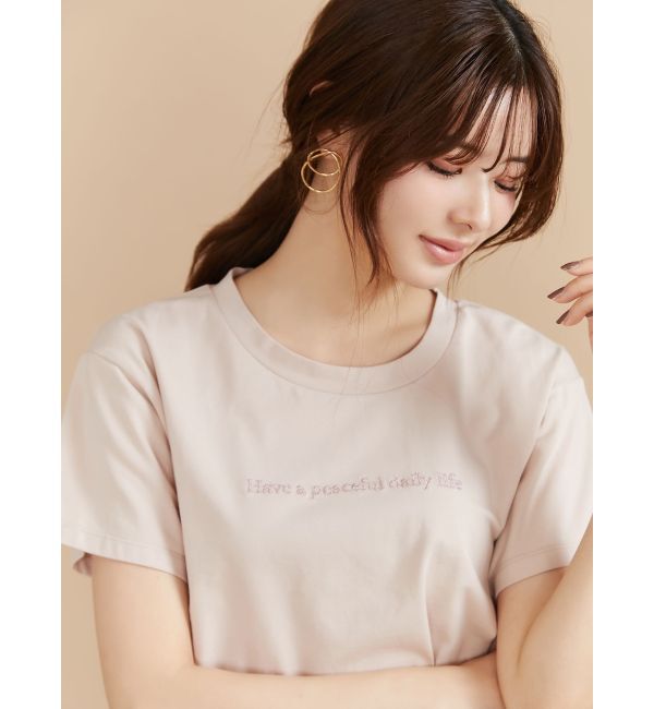 RESEXXY「ロゴ刺繍Tシャツ」|Tシャツ・カットソー|