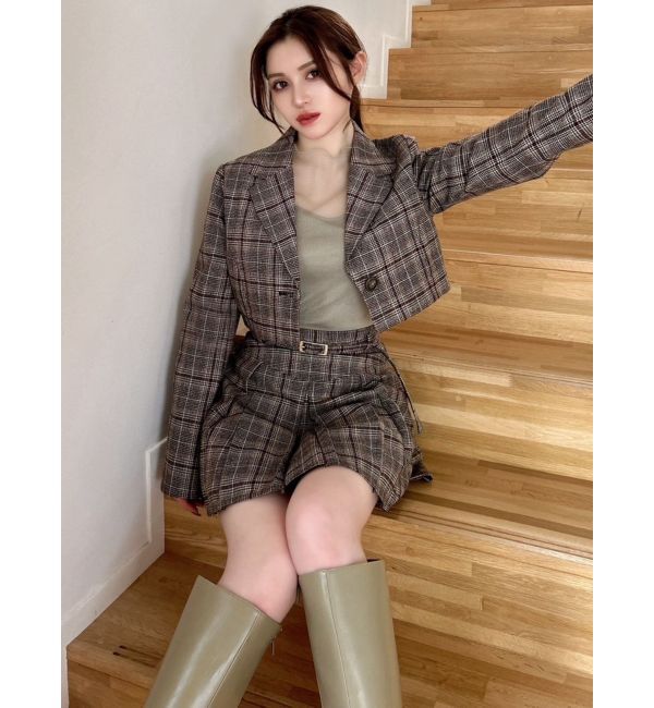 RESEXXY「クロップドジャケット【セットアップ着用可能】」|テーラードジャケット|