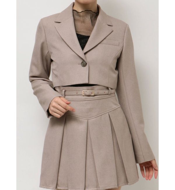 RESEXXY「クロップドジャケット【セットアップ着用可能】」|テーラードジャケット|