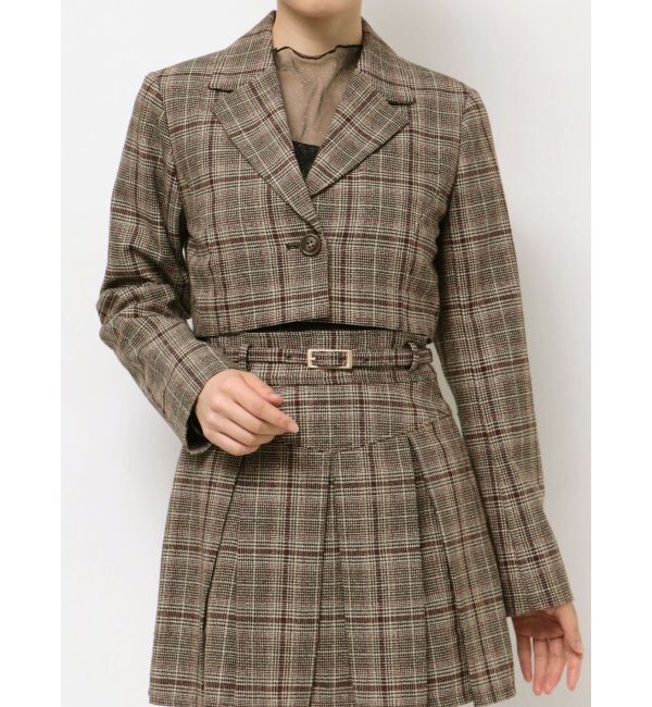 RESEXXY「クロップドジャケット【セットアップ着用可能】」|テーラードジャケット|