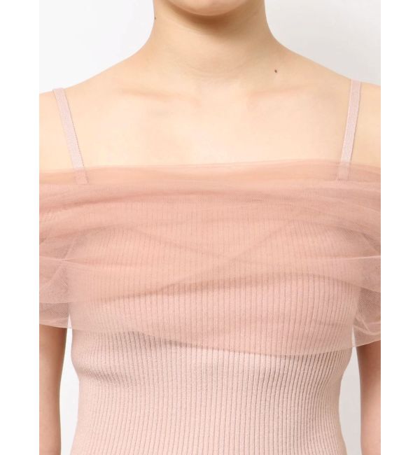 RESEXXY「シアーコンビオフショルニット」|ニット・セーター|