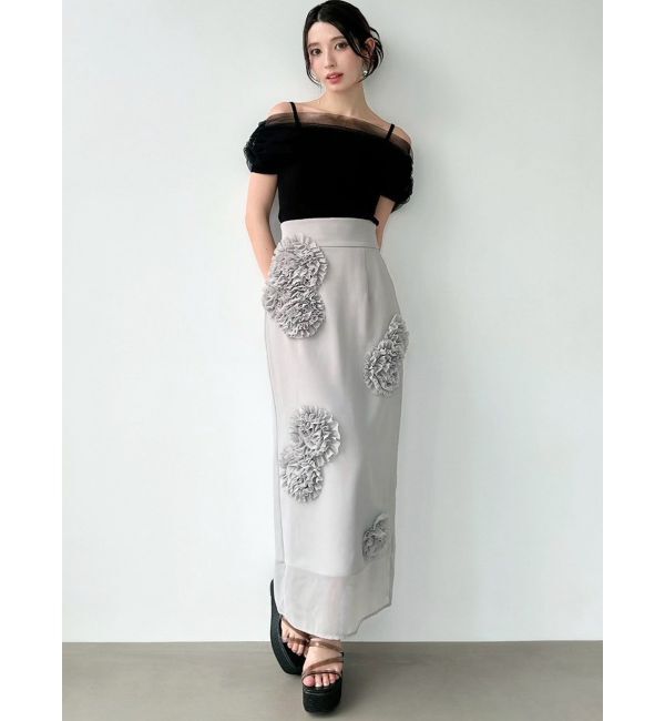 RESEXXY「シアーコンビオフショルニット」|ニット・セーター|