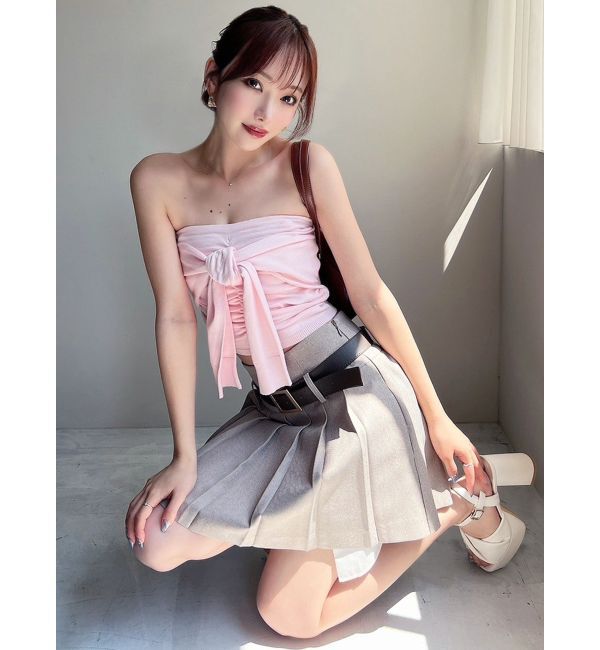 RESEXXY「スリーブツイストベアニット」|キャミソール|