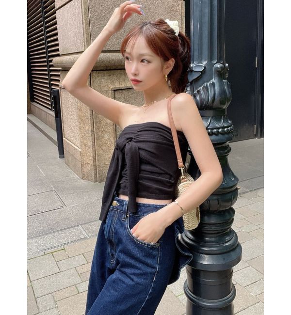 RESEXXY「スリーブツイストベアニット」|キャミソール|