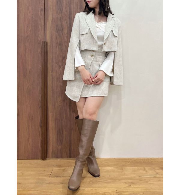 dazzlin「ジップスリーブポケットジャケット」|テーラードジャケット|