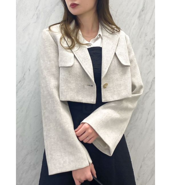 dazzlin「ジップスリーブポケットジャケット」|テーラードジャケット|