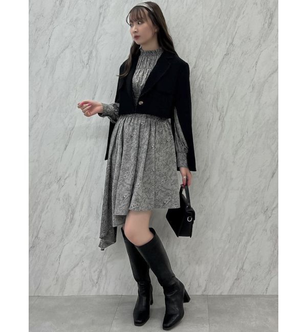 dazzlin「ジップスリーブポケットジャケット」|テーラードジャケット|