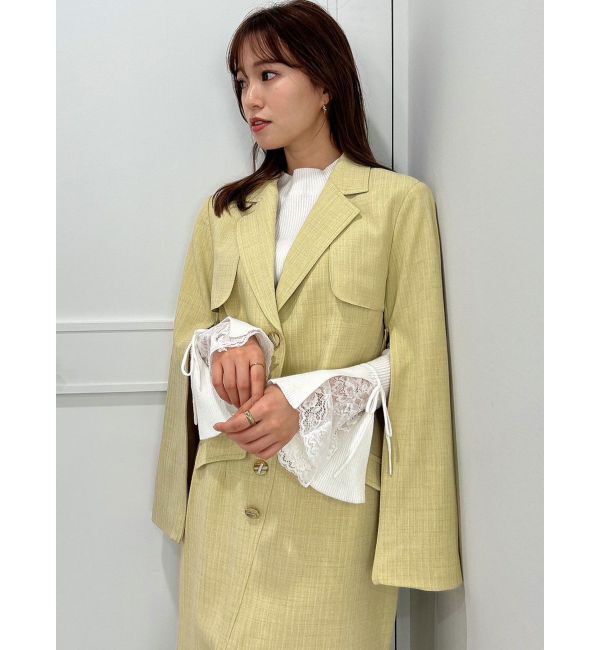 dazzlin「ジップスリーブポケットジャケット」|テーラードジャケット|