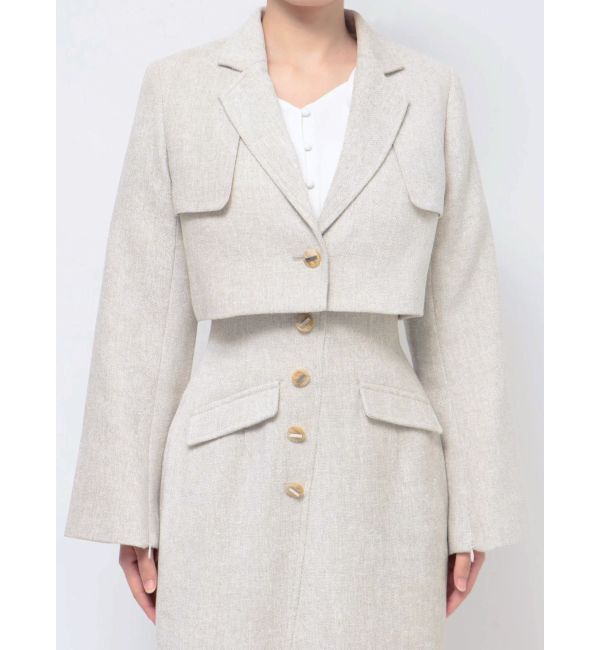 dazzlin「ジップスリーブポケットジャケット」|テーラードジャケット|