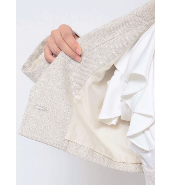 dazzlin「ジップスリーブポケットジャケット」|テーラードジャケット|