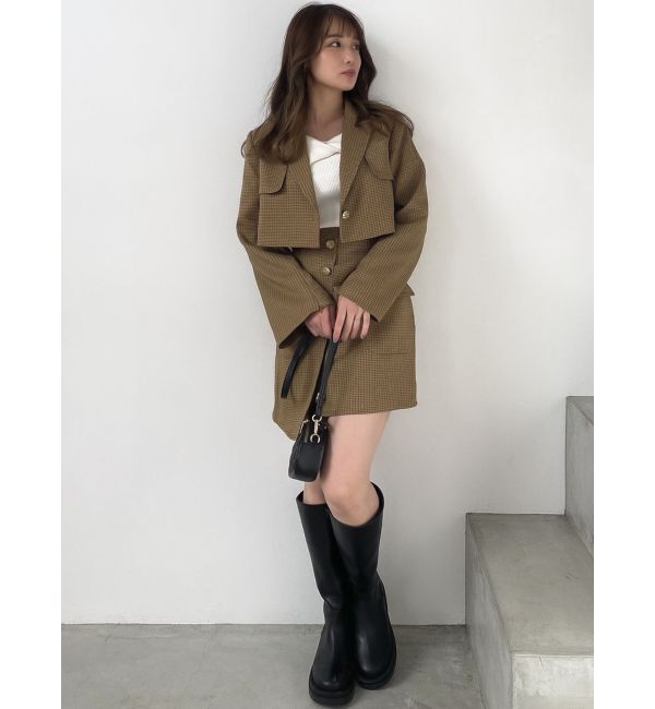 dazzlin「ジップスリーブポケットジャケット」|テーラードジャケット|