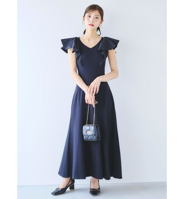 dazzlin「バックオープンフリルカットワンピース」|ワンピース|