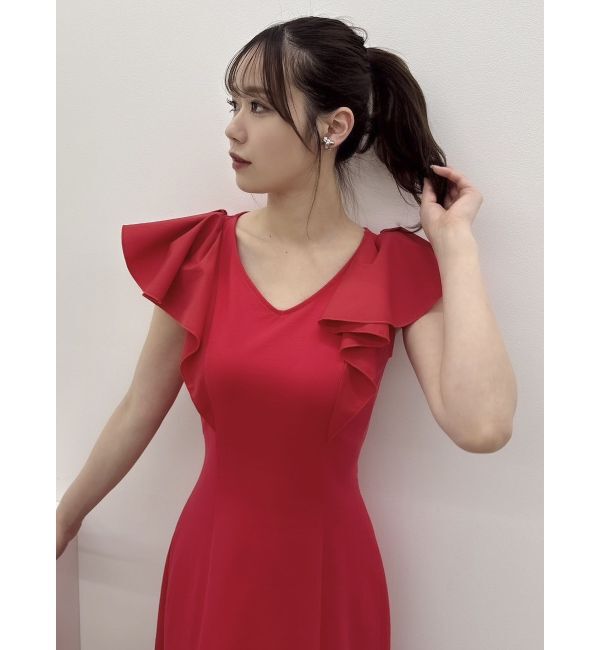 dazzlin「バックオープンフリルカットワンピース」|ワンピース|