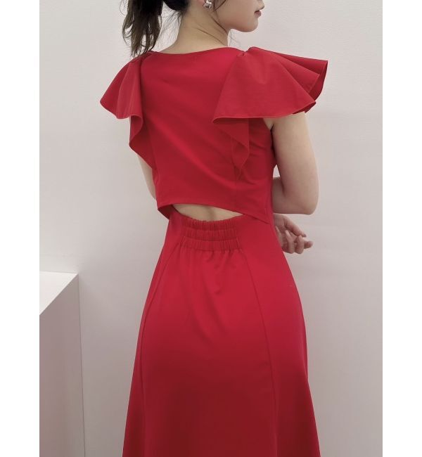 dazzlin「バックオープンフリルカットワンピース」|ワンピース|