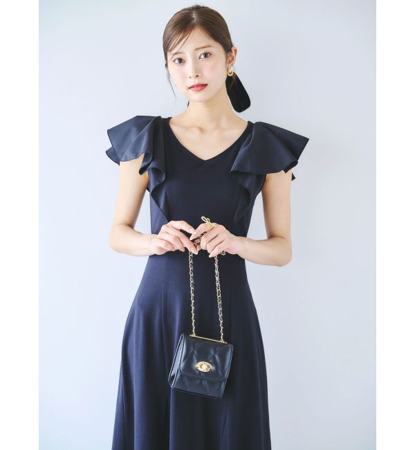 dazzlin「バックオープンフリルカットワンピース」|ワンピース|