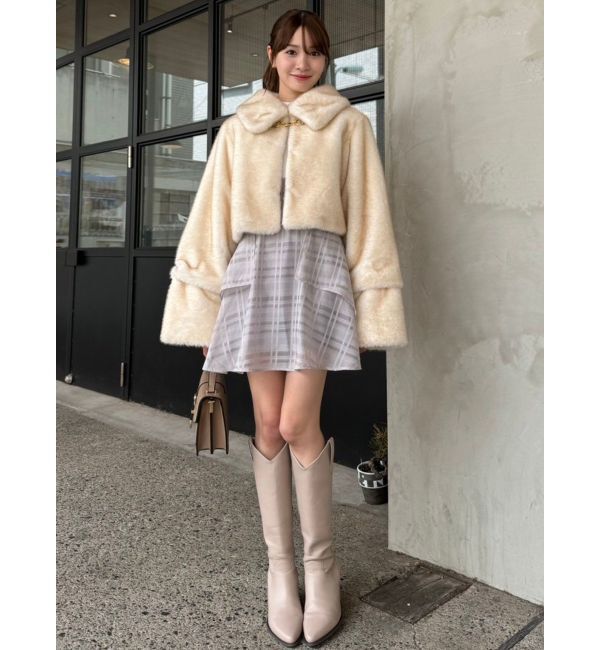 dazzlin「バックリボンパワショルミニコルセットワンピース」|ワンピース|