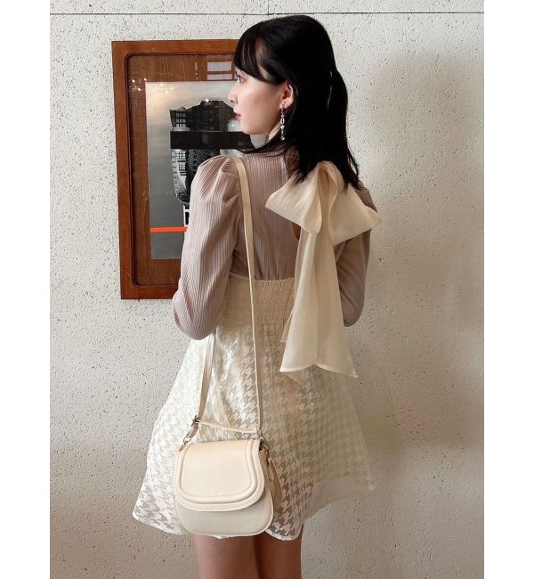 dazzlin「バックリボンパワショルミニコルセットワンピース」|ワンピース|