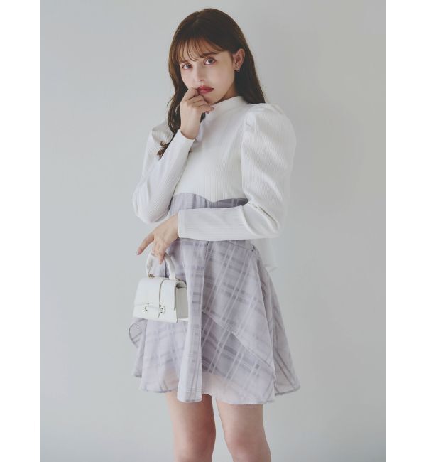 dazzlin「バックリボンパワショルミニコルセットワンピース」|ワンピース|