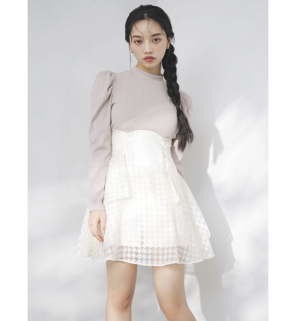 dazzlin「バックリボンパワショルミニコルセットワンピース」|ワンピース|