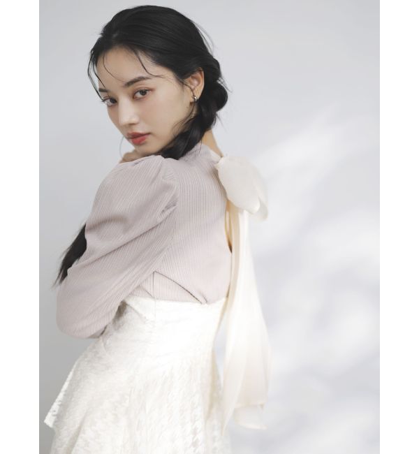 dazzlin「バックリボンパワショルミニコルセットワンピース」|ワンピース|