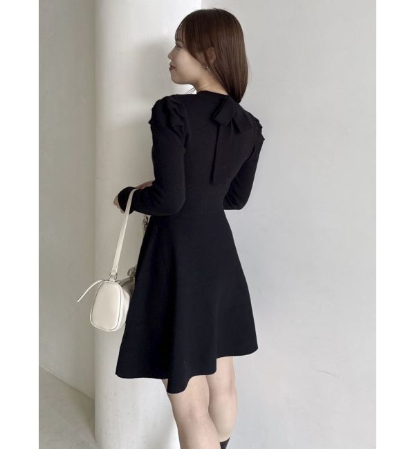 dazzlin「モチーフパターンニットミニワンピース」|ワンピース|