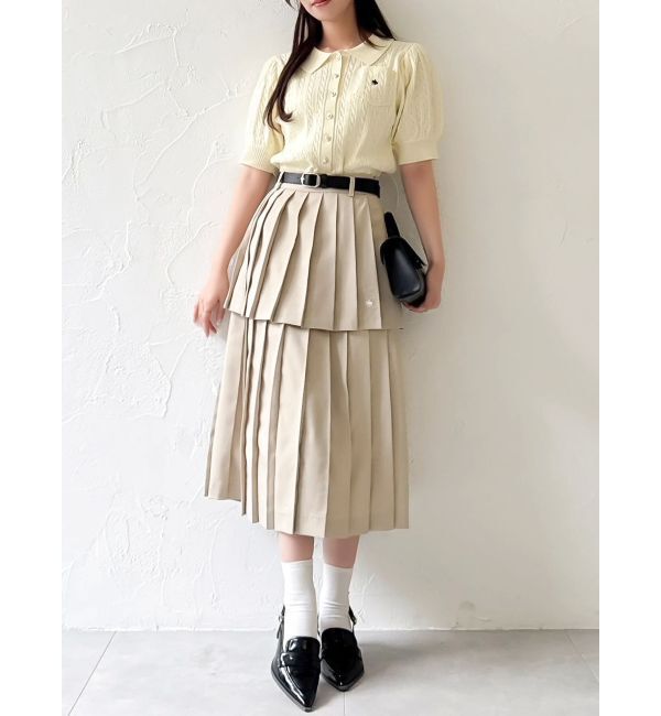 dazzlin「【POLO BCSコラボ/再生産】ポロカーデニットトップス」|ニット・セーター|