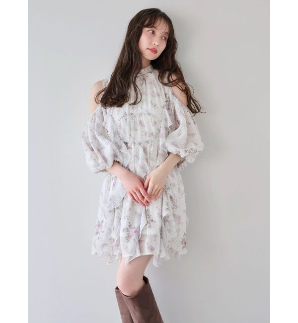 dazzlin「カタアキフリルミニワンピース」|ワンピース|