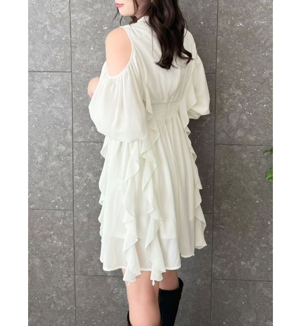 dazzlin「カタアキフリルミニワンピース」|ワンピース|