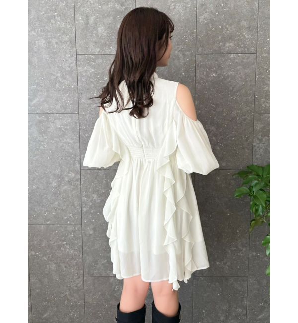 dazzlin「カタアキフリルミニワンピース」|ワンピース|