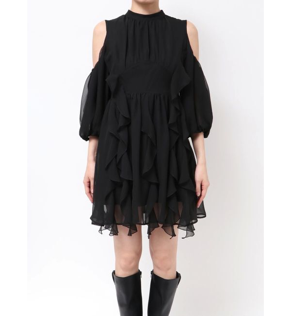 dazzlin「カタアキフリルミニワンピース」|ワンピース|