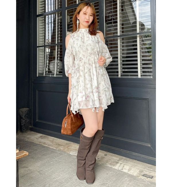 dazzlin「カタアキフリルミニワンピース」|ワンピース|