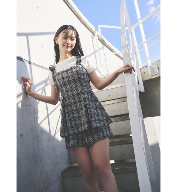 dazzlin「ペプラムロンパース」|ワンピース|