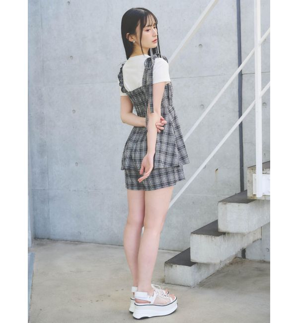 dazzlin「ペプラムロンパース」|ワンピース|