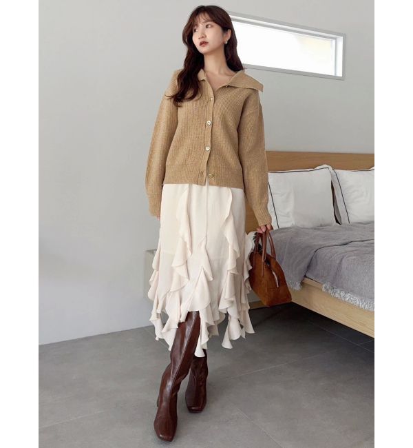 dazzlin「ビックカラーカーデ」|カーディガン|