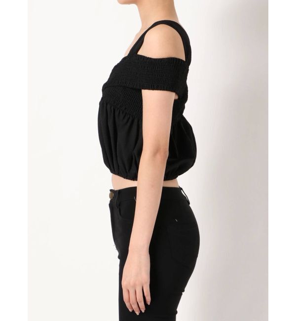 EMODA「シャーリングバンドショートトップ」|Tシャツ・カットソー|