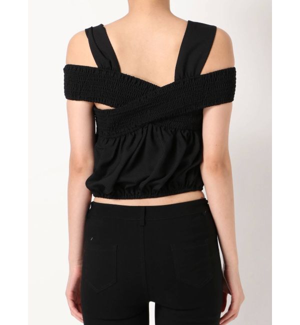 EMODA「シャーリングバンドショートトップ」|Tシャツ・カットソー|