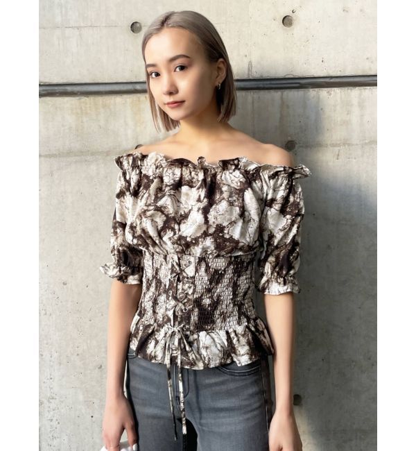 EMODA「マークウエストコルセットトップ」|Tシャツ・カットソー|