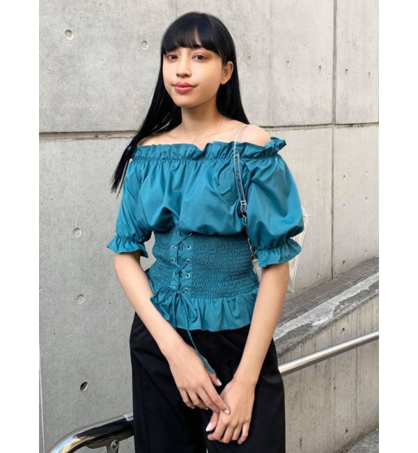 EMODA「マークウエストコルセットトップ」|Tシャツ・カットソー|