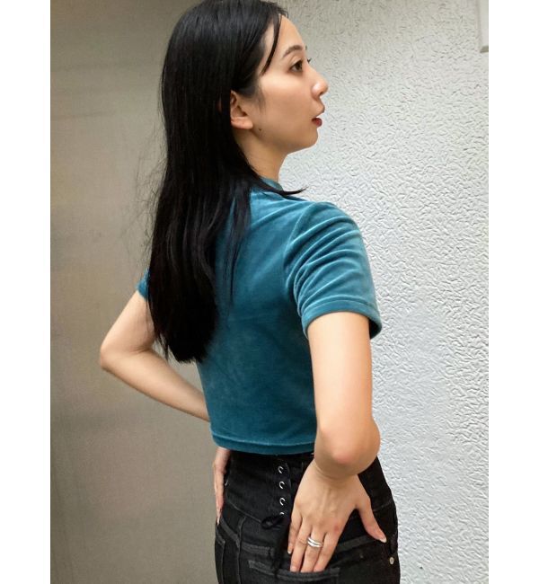 EMODA「ハイネックベロアトップス」|Tシャツ・カットソー|