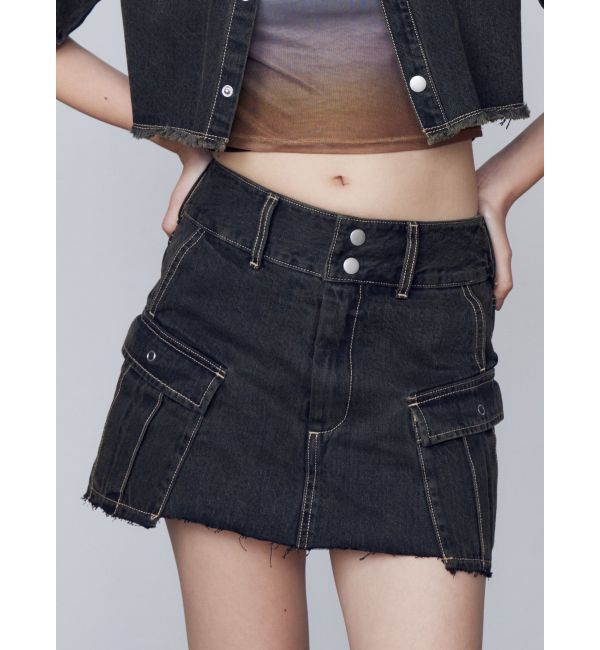 EMODA「デニムボックスミニスカート」|スカート|