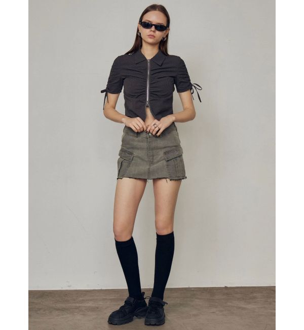 EMODA「デニムボックスミニスカート」|スカート|