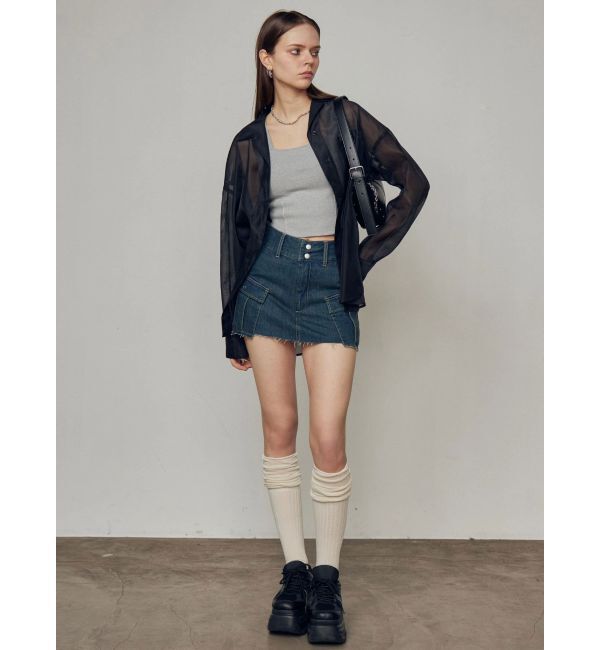 EMODA「デニムボックスミニスカート」|スカート|