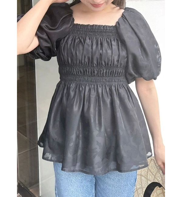 MERCURYDUO「オパールボリュームスリーブチュニック」|シャツ・ブラウス|