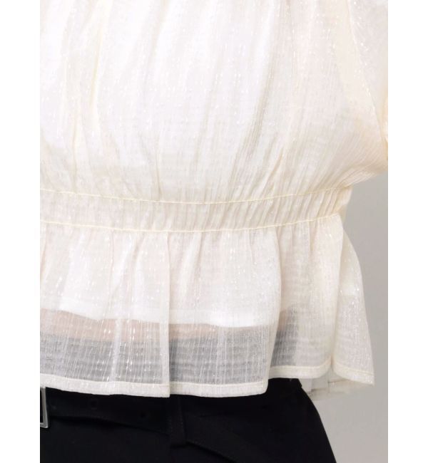 MERCURYDUO「2WAYオフショルシャーリングクロプドブラウス」|シャツ・ブラウス|