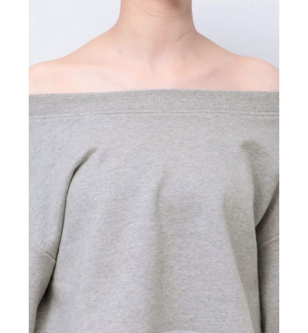 MERCURYDUO「裏毛オフショルクロップドカットソー」|Tシャツ・カットソー|